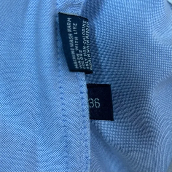 Polo Ralph Lauren Shorts Men’s Size 36 Blue Flat Front Casual Preppy Cotton - Picture 4 of 5